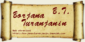 Borjana Turanjanin vizit kartica
